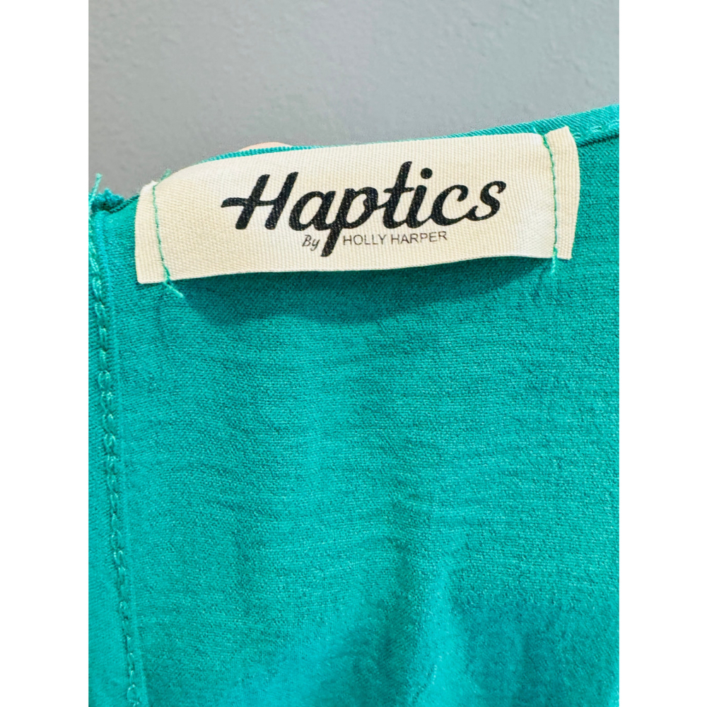 Haptics by Holly Harper Long Sleeve Romper in Green Size L - Picture 5 of 6